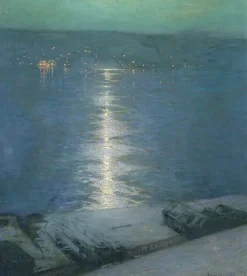 Panneaux Aluminium|Toiles Sur Châssis<Boutiques de musées Clair de lune sur la riviére ou (panneaux aluminium)