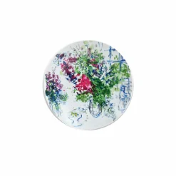 Boutiques de musées Coffret de 4 assiettes 21cm Marc Chagall - Les bouquets de fleurs - Bernardaud