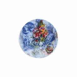 Boutiques de musées Coffret de 4 assiettes 21cm Marc Chagall - Les bouquets de fleurs - Bernardaud
