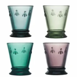 Boutiques de musées Coffret de 4 Gobelets Abeille - Couleurs assorties Clearance