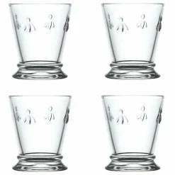 Boutiques de musées Coffret de 4 Gobelets Abeille - Transparent Best
