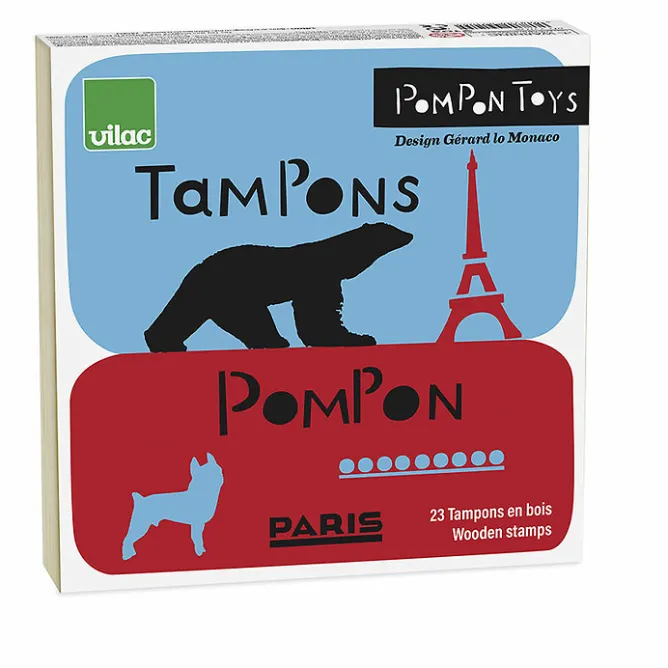 Loisirs Créatifs<Boutiques de musées Coffret de 23 Tampons en bois François Pompon - Pompon Toys