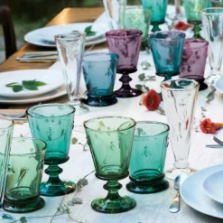 Boutiques de musées Coffret de 4 verres à vin Abeille - Couleurs assorties Clearance