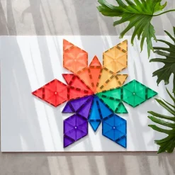 Jeux<Boutiques de musées Coffret 30 pièces Tuiles magnétiques Géomètrie Rainbow - Connetix