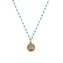 Boutiques de musées Collier Abeille - Vert d'eau Clearance