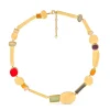 Colliers Et Pendentifs<Boutiques de musées Collier doré Collage vert - Joidart