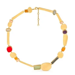 Colliers Et Pendentifs<Boutiques de musées Collier doré Collage vert - Joidart