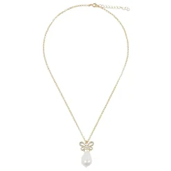 Boutiques de musées Collier Nœud "à l'égaré" et perle baroque Discount