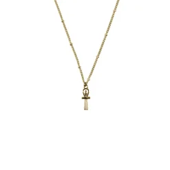 Boutiques de musées Collier-pendentif Égyptien Croix de vie - Chaîne boules 60cm Sale