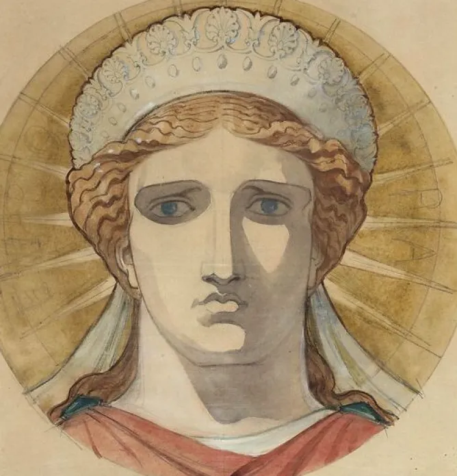 Toiles Sur Châssis|Toiles Sans Cadre<Boutiques de musées Comptoir d'Escompte : frise supérieure de la façade : Europa (toiles sur châssis)