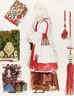 Boutiques de musées Costume du mont Pentélique (panneaux aluminium) Sale