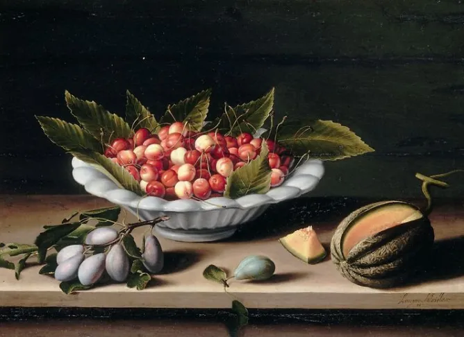 Panneaux Acryliques|Toiles Encadrées<Boutiques de musées Coupe de cerises, prunes et melon (panneaux acryliques)