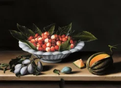 Boutiques de musées Coupe de cerises, prunes et melon (toiles encadrées) Outlet