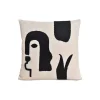Boutiques de musées Coussin Art Noir 40x40cm Discount