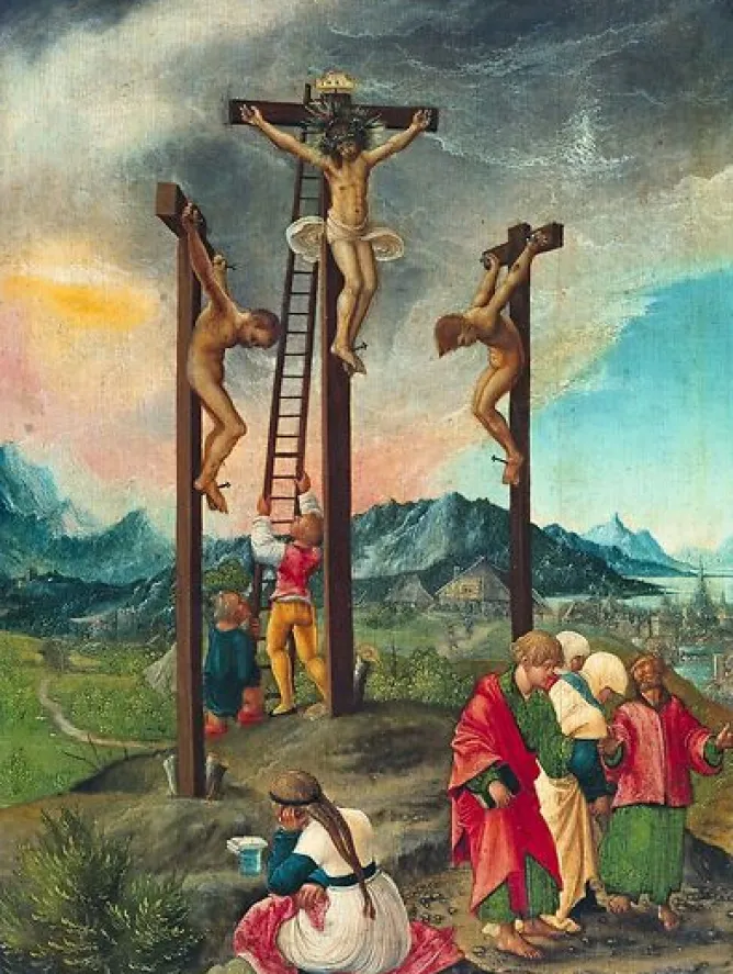 Boutiques de musées Crucifixion (panneaux aluminium) Discount