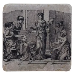 Boutiques de musées Dessous de verre - Gynaeceum - Scène de la vie quotidienne 1 Online