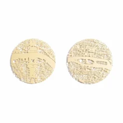 Design|Art De La Table<Boutiques de musées 2 Dessous de verres en laiton Paris - ⌀ 8 cm - Fundamental