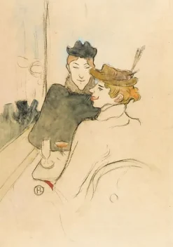 Affiches D'Art|Toiles Sans Cadre<Boutiques de musées Deux femmes assises au café, 1893 (affiches d'art)