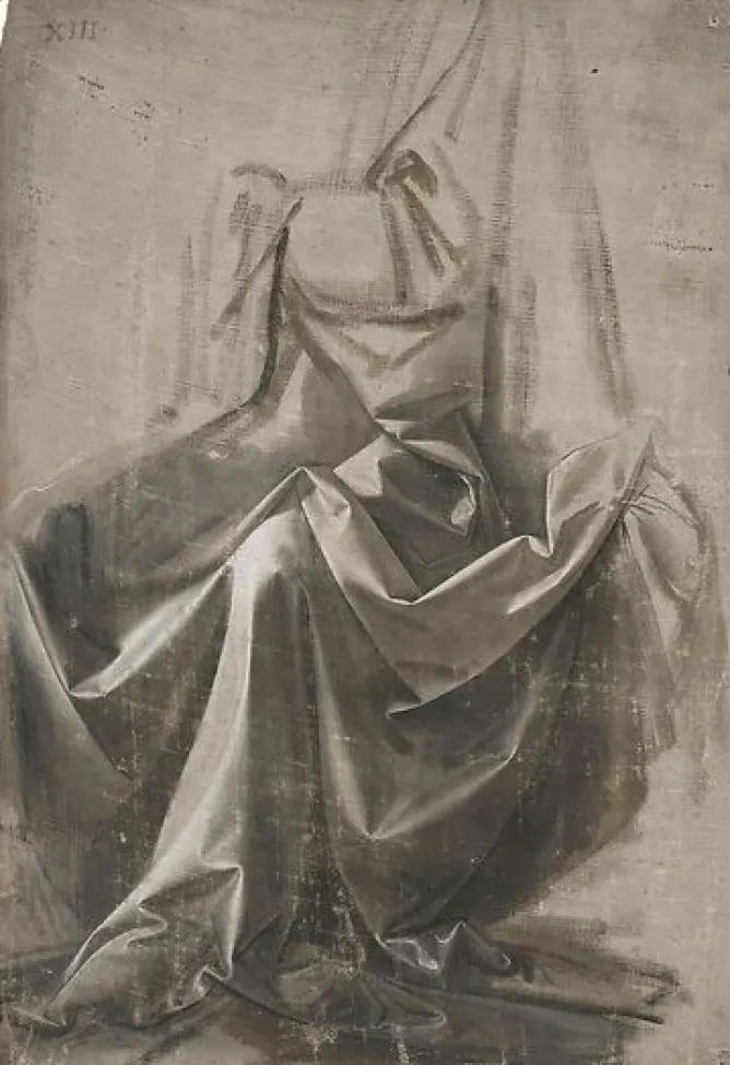 Panneaux Aluminium|Panneaux Acryliques<Boutiques de musées Draperie Jabach XIII. Figure assise (panneaux aluminium)