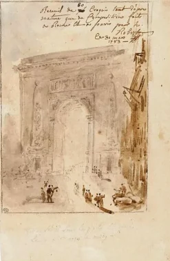 Boutiques de musées Effet de soleil sur la porte Saint-Denis (toiles encadrées) Sale