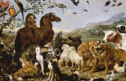 Toiles Encadrées|Toiles Sur Châssis<Boutiques de musées Entrée des animaux dans l'Arche de Noé (toiles encadrées)