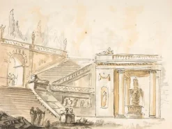 Toiles Encadrées|Affiches D'Art Encadrées<Boutiques de musées Escalier d'une villa (toiles encadrées)