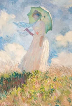 Toiles Sur Châssis|Panneaux Aluminium<Boutiques de musées Essai de figure en plein air : femme à l’ombrelle tournée vers la gauche (toiles sur châssis)