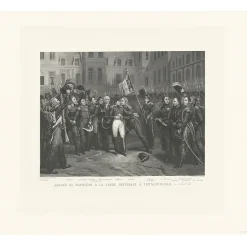 Personnages Et Évènements Historiques|Chefs D'Œuvre Des Musées<Boutiques de musées Estampe Adieu de Napoléon Ier à la Garde impériale à Fontainebleau