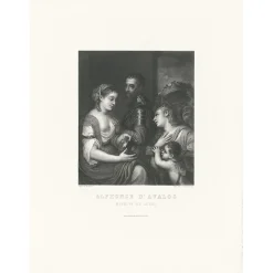Boutiques de musées Estampe Allégorie en l'honneur d'Alphonse d'Avalos, marquis de Guast - Titien