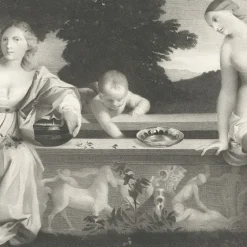 Boutiques de musées Estampe Amour sacré et Amour profane - Titien Outlet