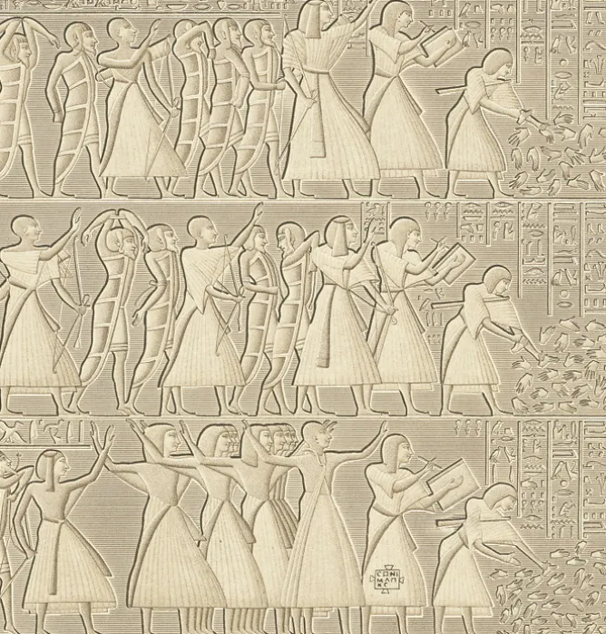 Boutiques de musées Estampe Bas-relief sculpté, péristyle du palais, Medinet-Abou Hot