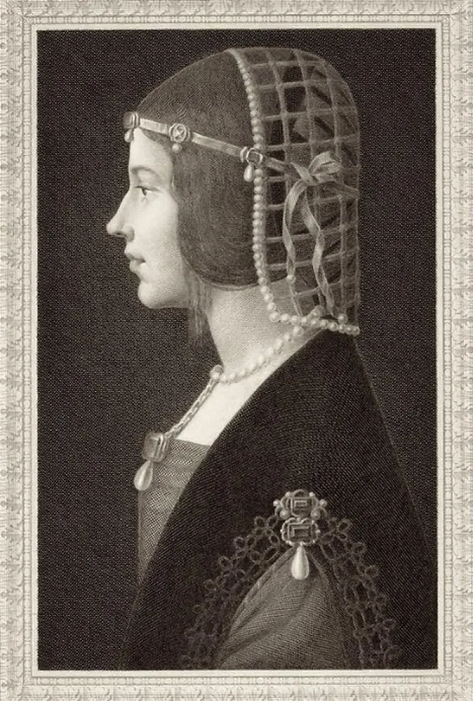 Chefs D'Œuvre Des Musées<Boutiques de musées Estampe Béatrix d'Este - Léonard de Vinci