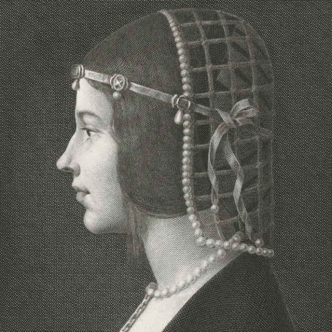 Chefs D'Œuvre Des Musées<Boutiques de musées Estampe Béatrix d'Este - Léonard de Vinci