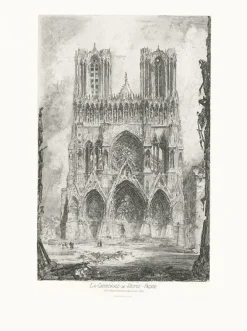 Boutiques de musées Estampe Cathédrale de Reims - Louis Orr Sale