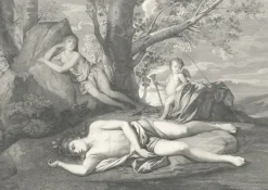 Chefs D'Œuvre Des Musées<Boutiques de musées Estampe Écho et Narcisse ou la mort de Narcisse - Nicolas Poussin