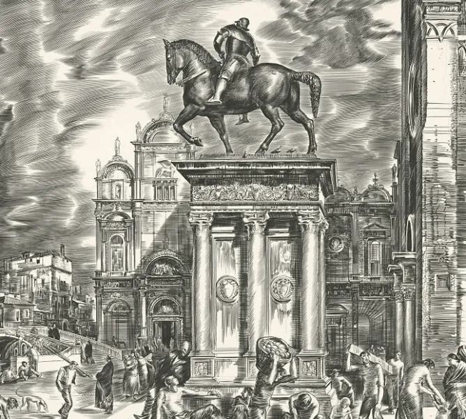 Boutiques de musées Estampe Colleone of Venise - Albert Decaris Best