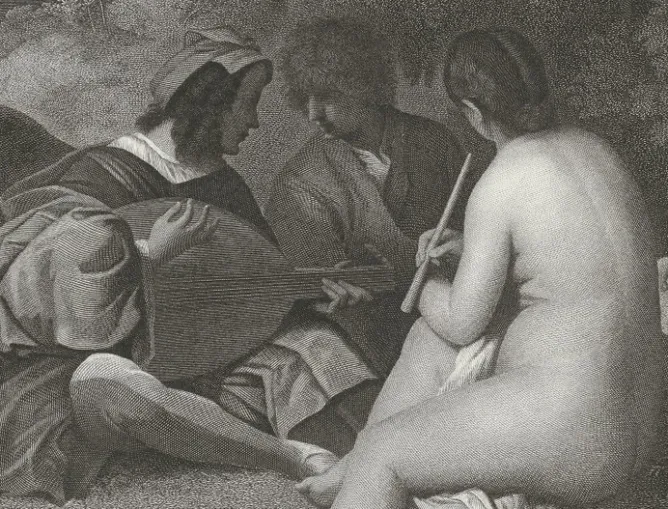 Boutiques de musées Estampe Concert Champêtre - Titien New