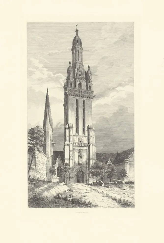 Boutiques de musées Estampe Eglise de Pleyben - Gabriel Toudouze Discount