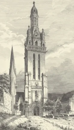 Boutiques de musées Estampe Eglise de Pleyben - Gabriel Toudouze Discount