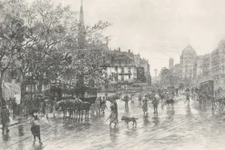 Paris Et Le Louvre<Boutiques de musées Estampe Entrée de la Cité, vue du pont Saint-Michel