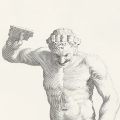 Dessins<Boutiques de musées Estampe Faune tenant une flûte de Pan