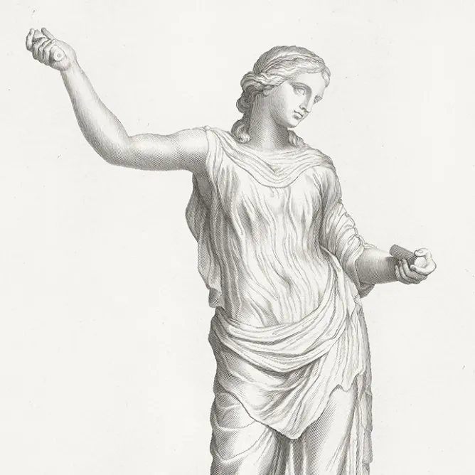 Dessins<Boutiques de musées Estampe Femme drapée