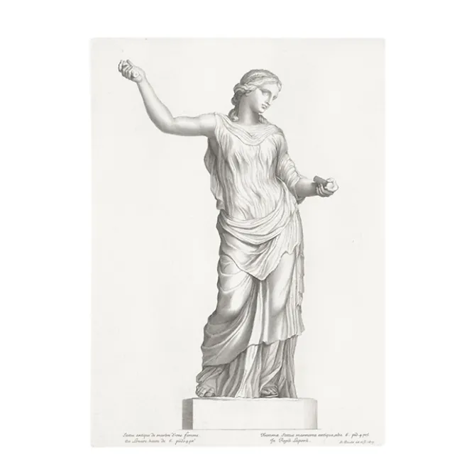Dessins<Boutiques de musées Estampe Femme drapée