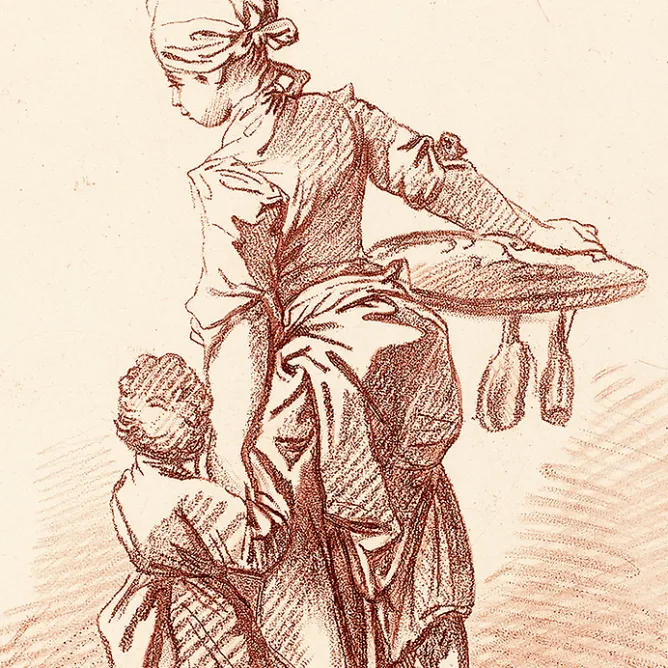Chefs D'Œuvre Des Musées<Boutiques de musées Estampe Femme tenant un enfant par la main