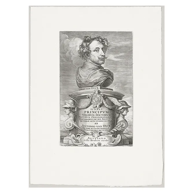 Boutiques de musées Estampe Frontispice - Anton van Dyck