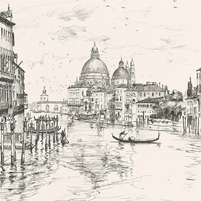 Boutiques de musées Estampe Grand Canal à Venise - Frank Armington Sale