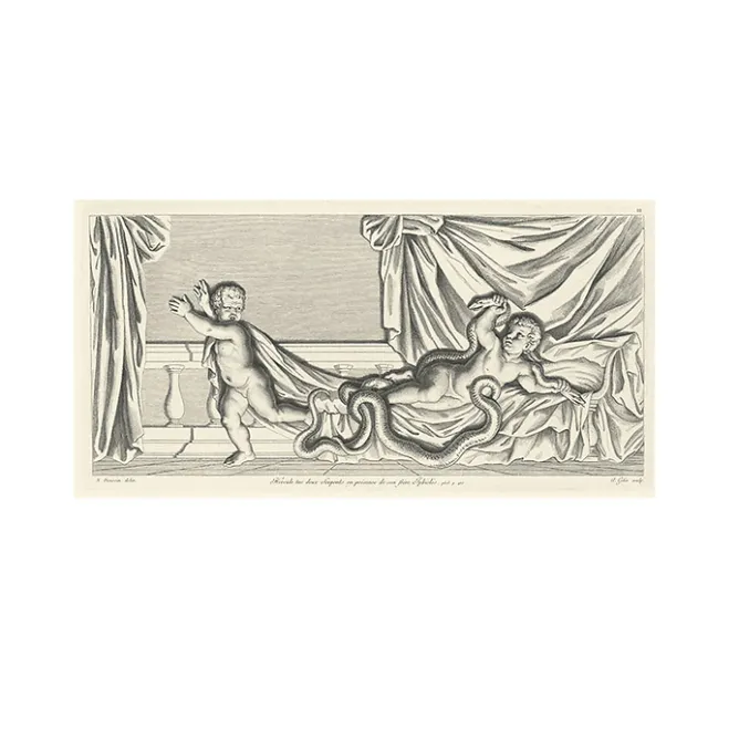 Boutiques de musées Estampe Hercule tue deux serpents - Nicolas Poussin Discount