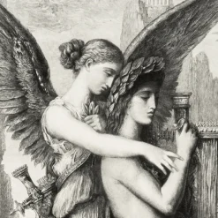 Chefs D'Œuvre Des Musées<Boutiques de musées Estampe Hésiode et la muse - Gustave Moreau