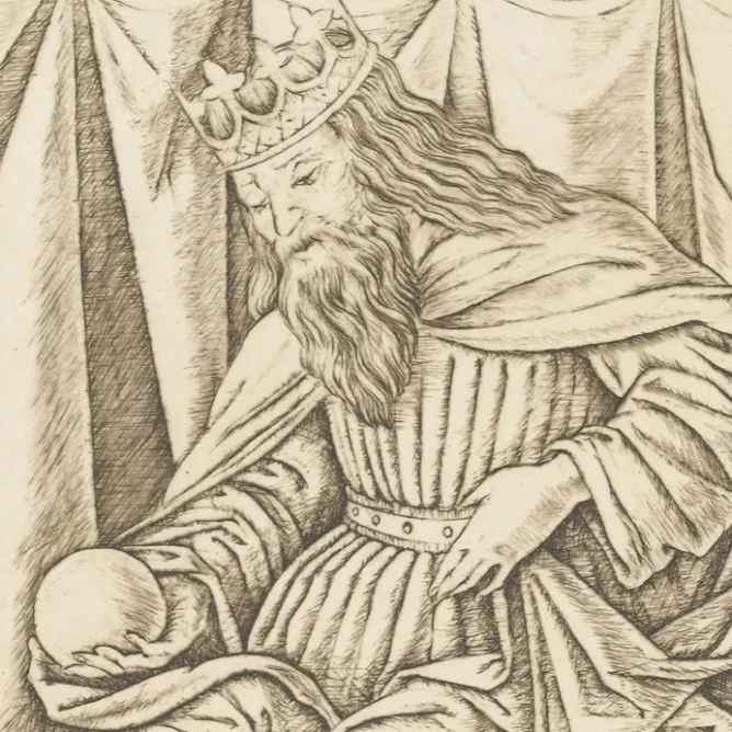Boutiques de musées Estampe Imperator, carte 9, Le Tarot de Mantegna - Cécile Reims