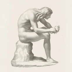 Boutiques de musées Estampe Jeune homme qui se tire une épine du pied